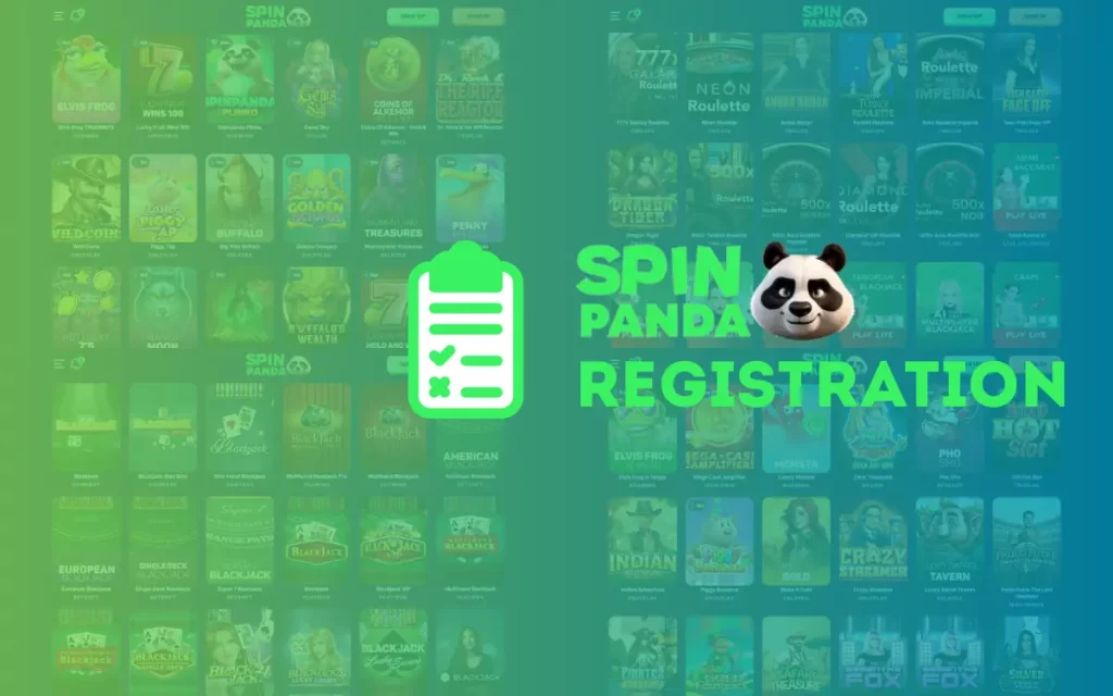 Spin Panda verification and registration guide logo